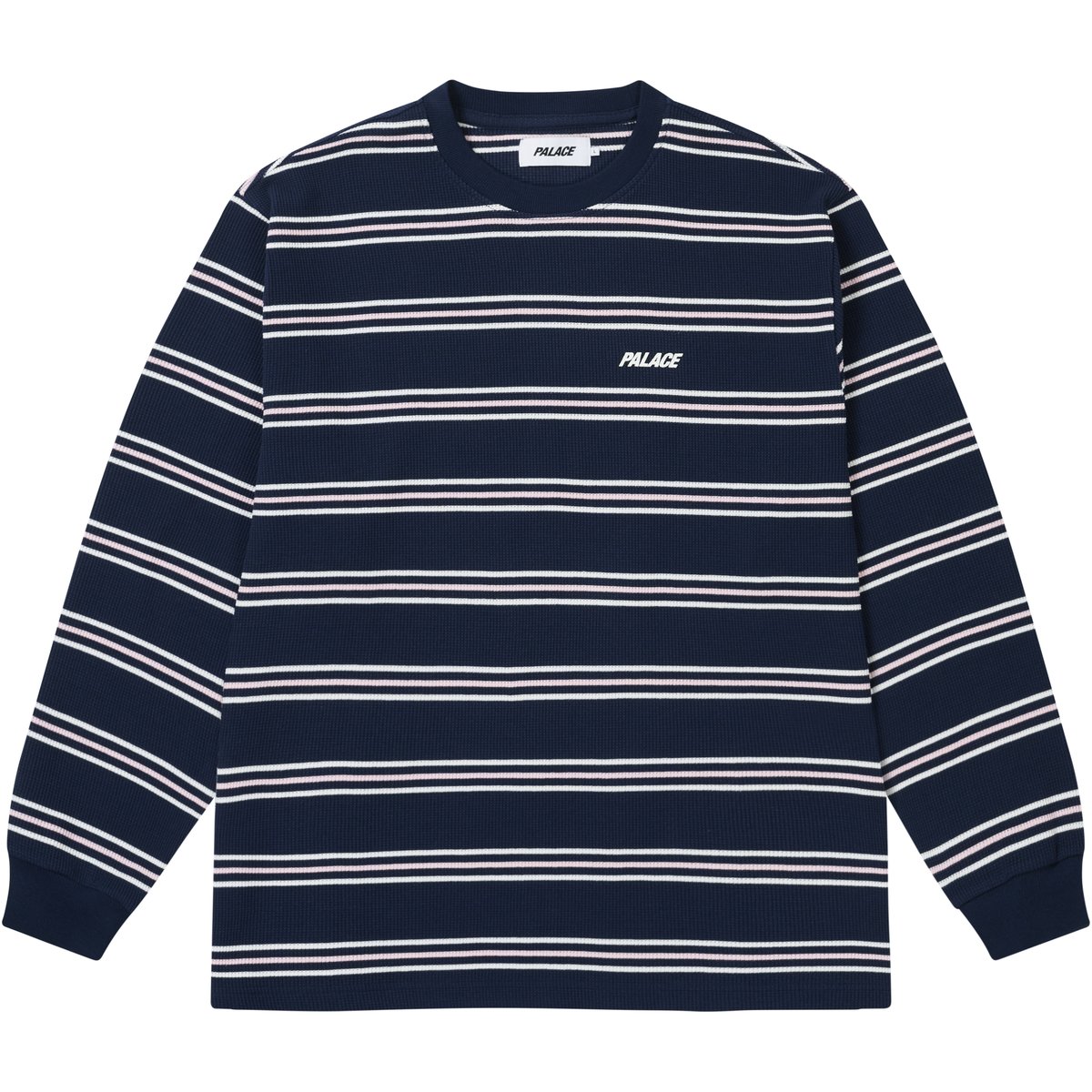 Palace TRIO STRIPE LONGSLEEVE NAVY (Spring 2026) - $118.00