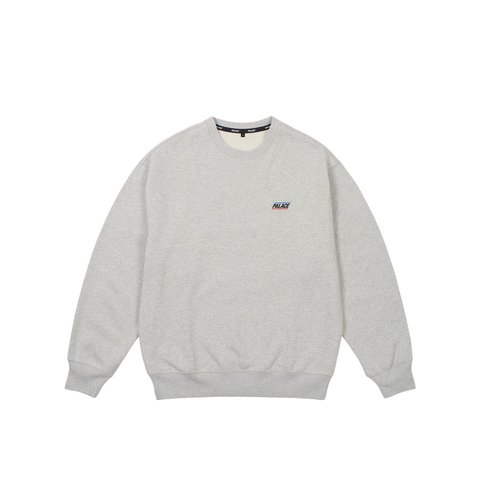 Palace BASICALLY A CREW GREY MARL - Style 1