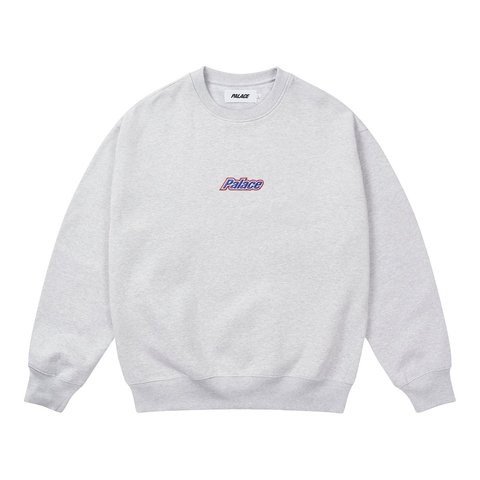 Palace CURRENT CREW GREY MARL - Style 2