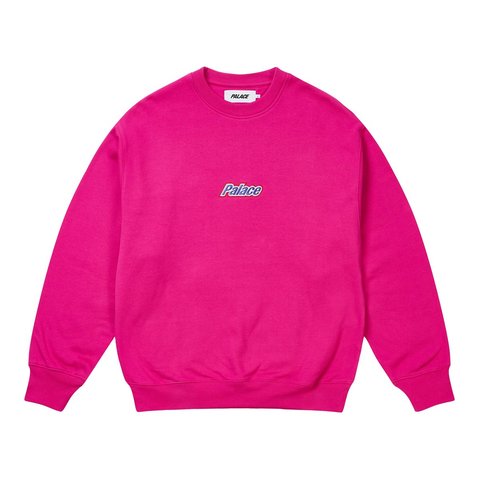 Palace CURRENT CREW HEAVY PINK - Style 2