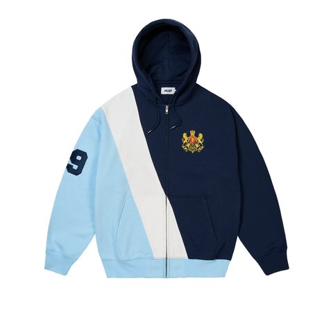 Palace ESTABLISHED ZIP HOOD NAVY - Style 3