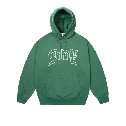 Palace LE SCRIPT HOOD RACEY GREEN - Style 2