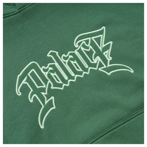 Palace LE SCRIPT HOOD RACEY GREEN - Style 2