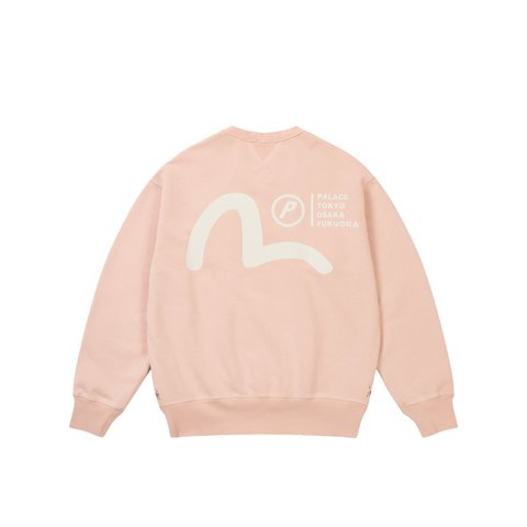 Palace PALACE EVISU CREW MISTY PINK - Style 3