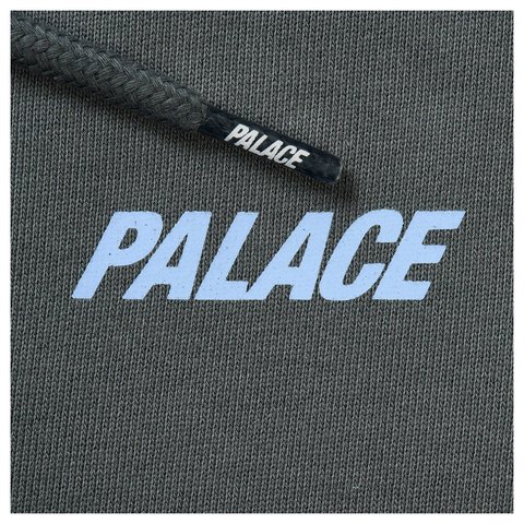 PALACE NIKE FONT SWOOSH HOOD CHARCOAL - Palace