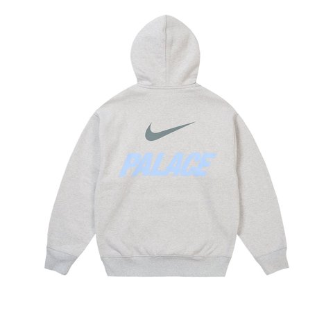 PALACE NIKE FONT SWOOSH HOOD GREY MARL - Palace