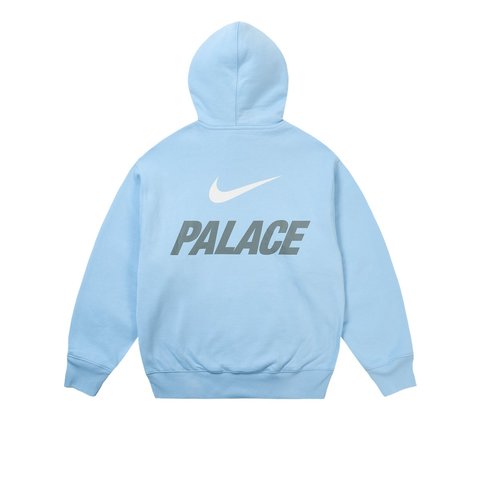 PALACE NIKE FONT SWOOSH HOOD SKY BLUE - Palace