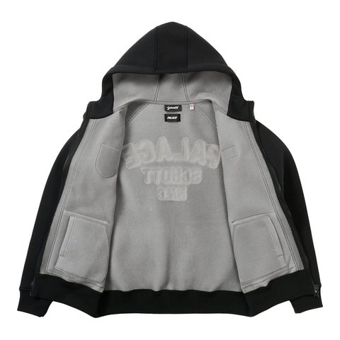 Palace PALACE SCHOTT BONDED FLEECE HOOD BLACK - Style 5