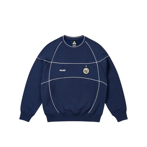 Palace PRO TEAM PIPED CREW NAVY - Style 3