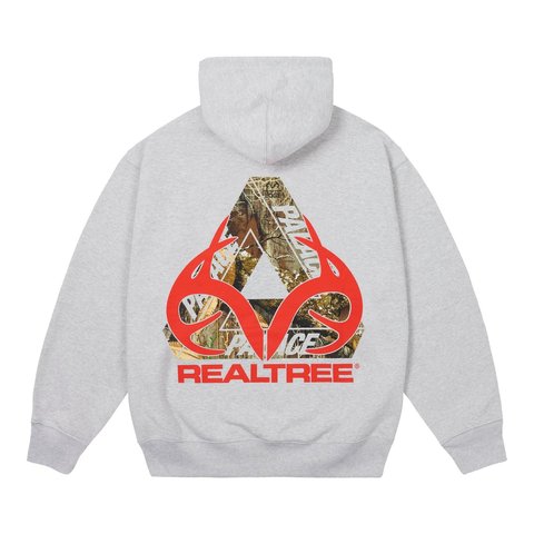 Palace REALTREE TRI-FERG HOOD GREY MARL - Style 2