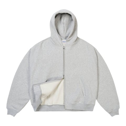 Palace UNISEX ZIP HOOD GREY MARL - Style 3