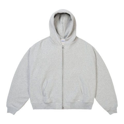 Palace UNISEX ZIP HOOD GREY MARL - Style 3