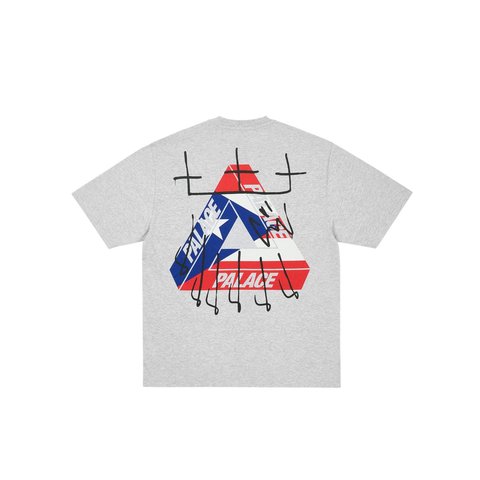 Palace KING TRI T-SHIRT GREY MARL - Style 2