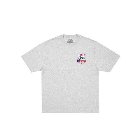Palace KING TRI T-SHIRT GREY MARL - Style 2
