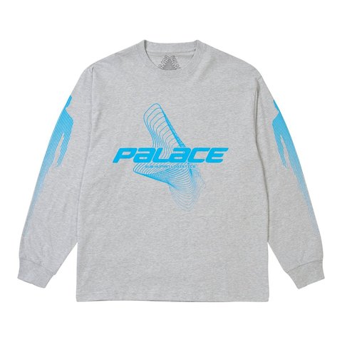 Palace METAMORPHOSIS LONGSLEEVE GREY MARL - Style 2