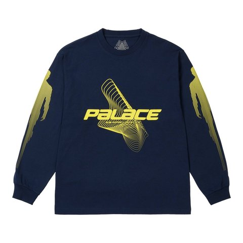 Palace METAMORPHOSIS LONGSLEEVE NAVY - Style 2