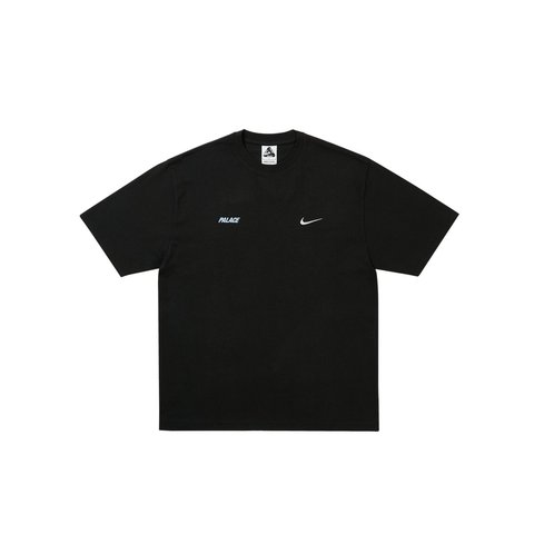 PALACE NIKE FONT SWOOSH T-SHIRT BLACK - Palace