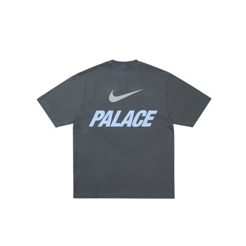 Palace PALACE NIKE FONT SWOOSH T-SHIRT CHARCOAL - Style 2