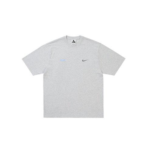 Palace PALACE NIKE FONT SWOOSH T-SHIRT GREY MARL - Style 2