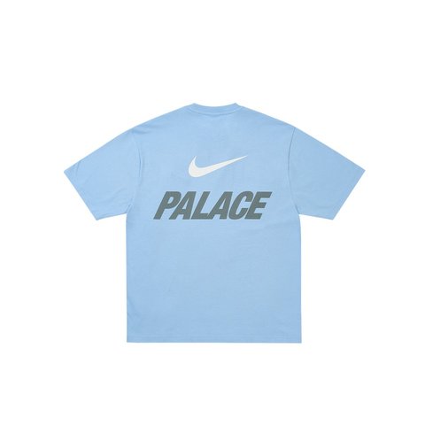 Palace PALACE NIKE FONT SWOOSH T-SHIRT SKY BLUE - Style 2