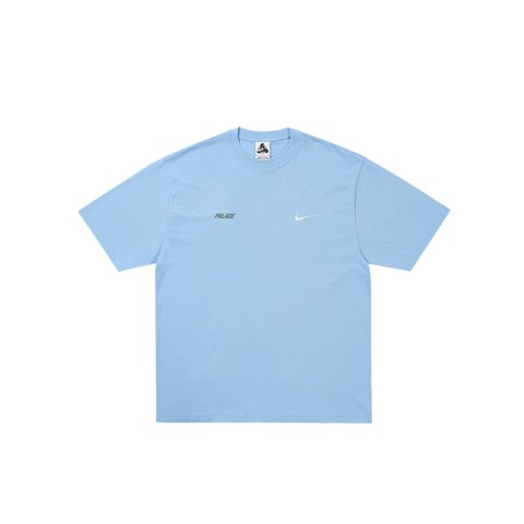 Palace PALACE NIKE FONT SWOOSH T-SHIRT SKY BLUE - Style 2