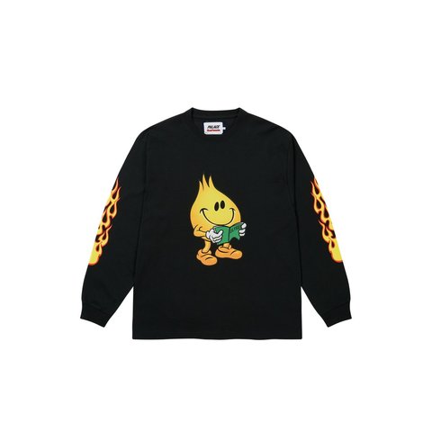 Palace PALACE WORLD INDUSTRIES LONGSLEEVE BLACK - Style 3