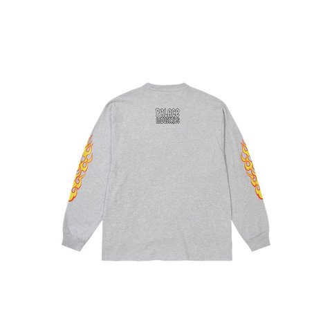 Palace PALACE WORLD INDUSTRIES LONGSLEEVE GREY MARL - Style 3