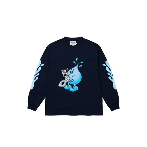 Palace PALACE WORLD INDUSTRIES LONGSLEEVE NAVY - Style 3