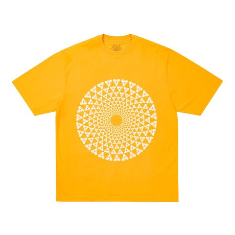 Palace SWIRLY T-SHIRT SUNNY YELLOW - Style 1