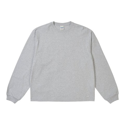Palace UNISEX LONGSLEEVE GREY MARL - Style 1