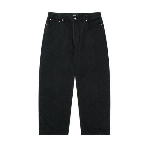 Palace LE SCRIPT P90 BAGGY JEAN BLACK - Style 3