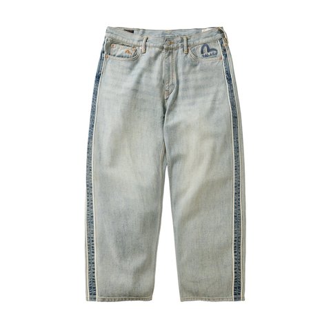 Palace PALACE EVISU P90 BAGGY JEAN REVERSE INDIGO - Style 3