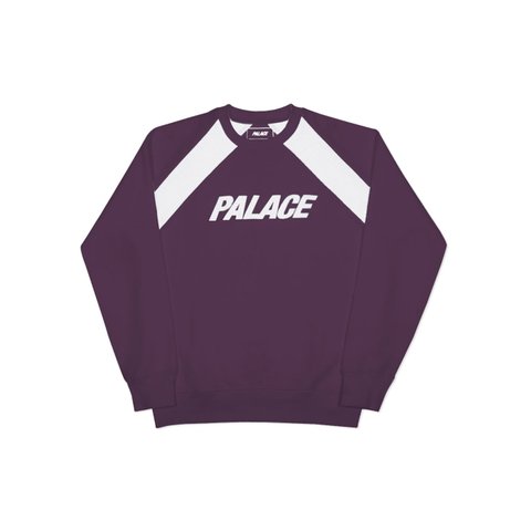 Palace PEAK CREW PURPLE / WHITE - Colorway