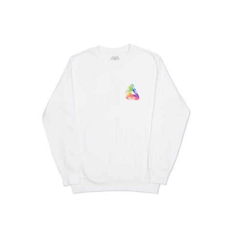 Palace TRI-SMUDGE CREW WHITE