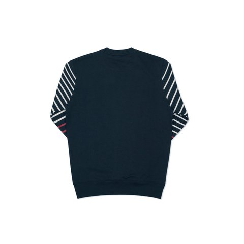 Palace STRIPER CREW NAVY - Colorway
