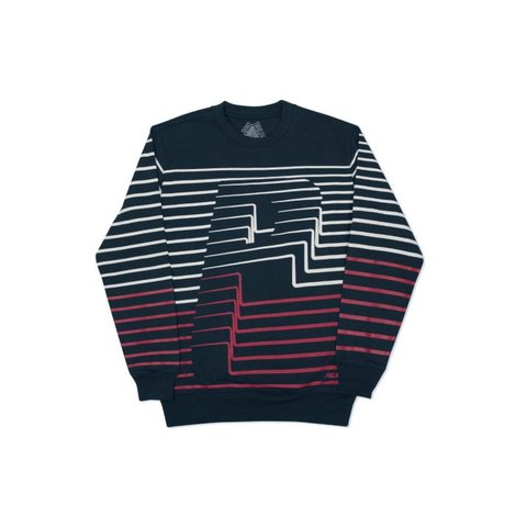 Palace STRIPER CREW NAVY