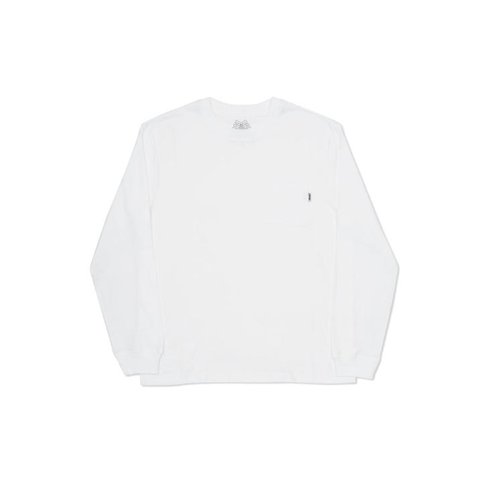 Palace POCKET L/S T-SHIRT WHITE