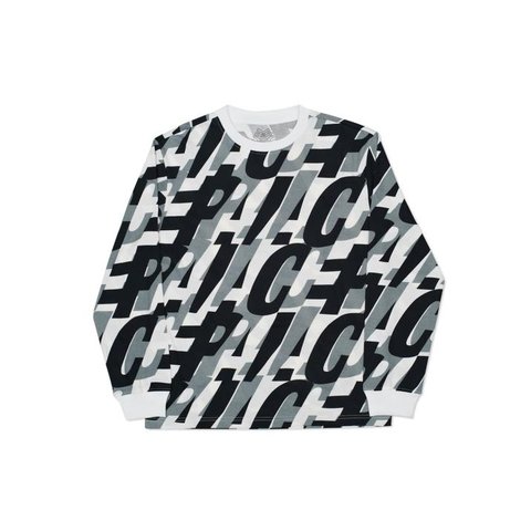 Palace REPEAT AFTER ME L/S T-SHIRT WHITE / BLACK / GREY