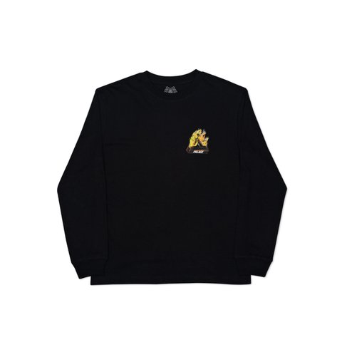 Palace TRI-FIRE L/S T-SHIRT WHITE - Colorway