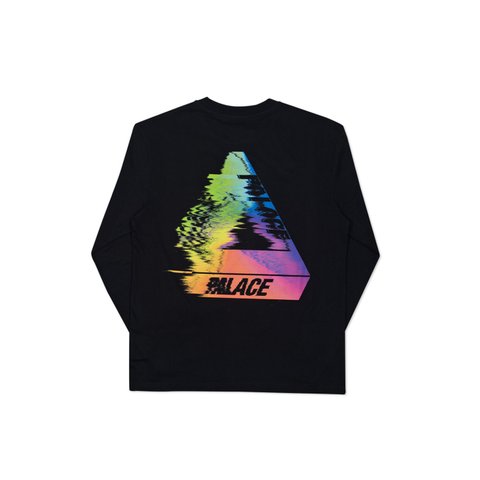 Palace TRI-SMUDGE L/S T-SHIRT BLACK - Colorway