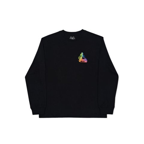 Palace TRI-SMUDGE L/S T-SHIRT BLACK