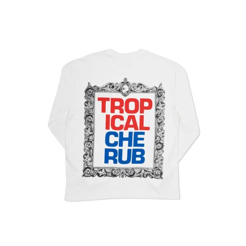 Palace TROPICAL CHERUB L/S T-SHIRT WHITE - Colorway