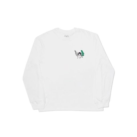 Palace TROPICAL CHERUB L/S T-SHIRT WHITE