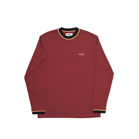 Palace TURTLE NECK L/S T-SHIRT RICH RED