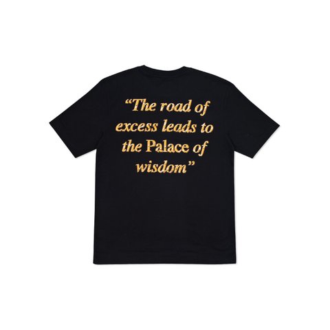 Palace EXCESS T-SHIRT BLACK - Colorway