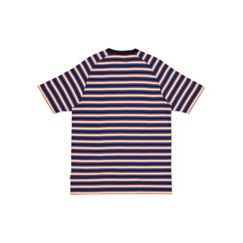 Palace NEON STRIPE T-SHIRT BLACK / ORANGE - Colorway