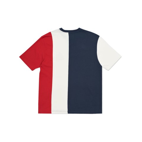 Palace VERTICAL TRI STRIPE T-SHIRT NAVY / WHITE / RED - Colorway