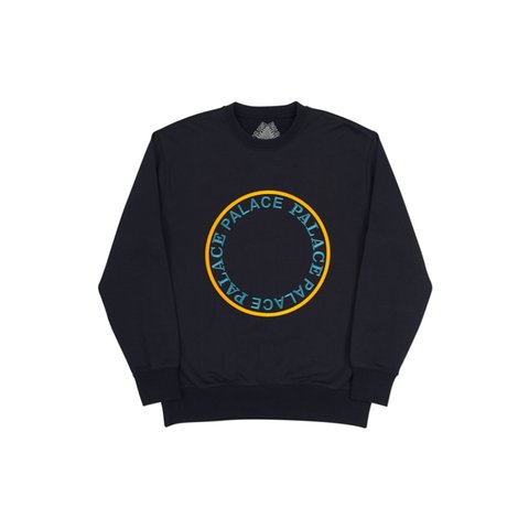Palace SIRCLE CREW BLACK - Colorway