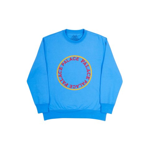 Palace SIRCLE CREW BLUE - Colorway