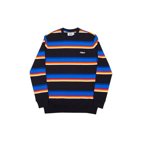 Palace STRIPER 320 CREW BLACK - Colorway